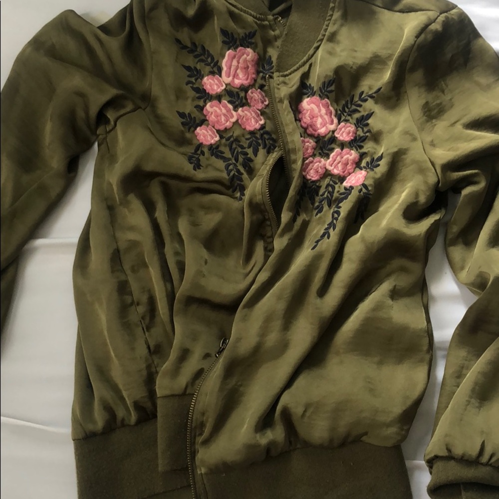 Bomber silk jacket